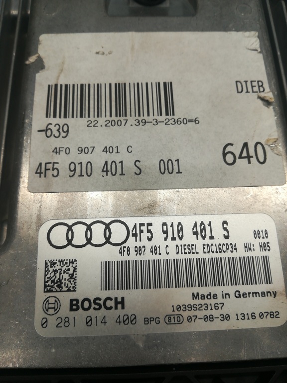 Label for 0281014400 4F5910401S 4F0907401C 1037390127 EDC16CP34 Audi A6 2.7TDI ATgearbox KTAG BDM <span style='color: #D0021B'>FULL</span>.rar ecu backups