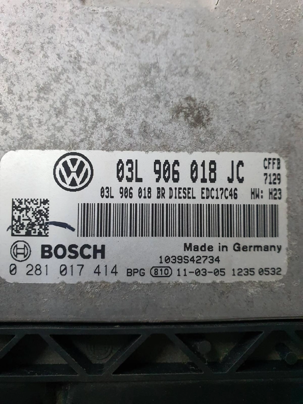 0281017414 03L906018JC 03L906018BR 9970 CFFB 1037536612 P643X5L8 EDC17C46 SKODA SUPERB DSGgearbox BENCH FULL.rar
