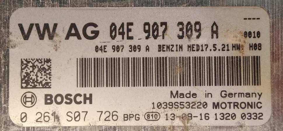 Label for 0261S07726 04E906016DF 04E907309A 7589 1037541896 MED17.5.21 Audi A3 1.4TSI 90kW CXSA <span style='color: #D0021B'>FULL</span>.rar ecu backups