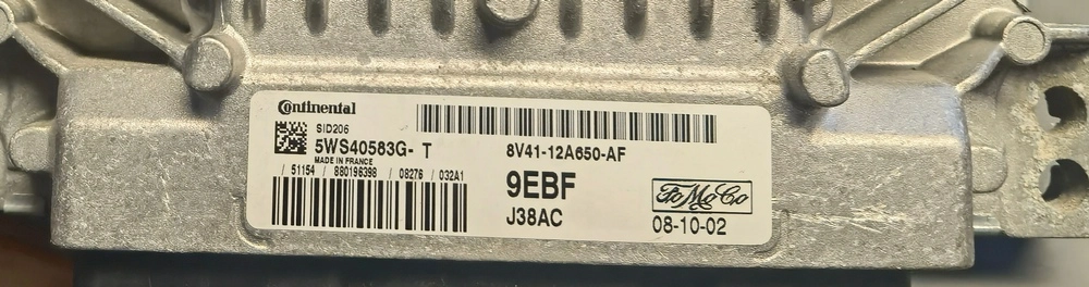 5WS40583G-T 8V41-12A650-AF CAFR1670FR16700 10141610AA SID206 Ford Kuga 2.0D 100kW 2008Y MTgearbox BOOT FULL.zip