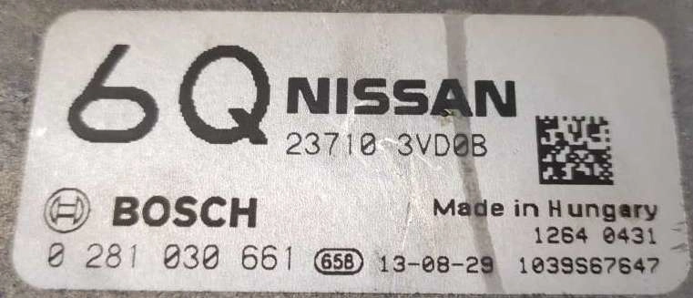 0281030661 23710-3VD0B 1037540775 EDC17CP42 Nissan Qashqai 1.5DCI BENCH FULL.rar