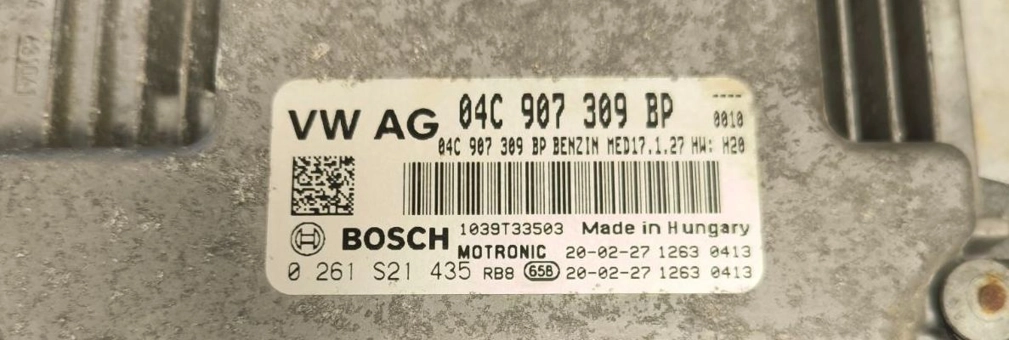 0261S21435 04C907309BP 7057 10SW049293 MED17.1.27 Skoda Fabia 1.0TSI 70kW 2018Y ORI+noEVAP BENCH FULL.zip