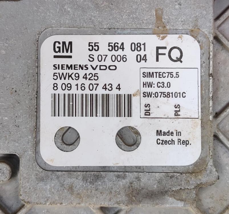 Label for 55564081 8091607434 5WK425 HWC3.0 SW0758101C SIMTEK75.5 OPEL ASTRA H 1.8i Z18XER 2008Y ATgearbox BENCH <span style='color: #D0021B'>FULL</span>.rar ecu backups