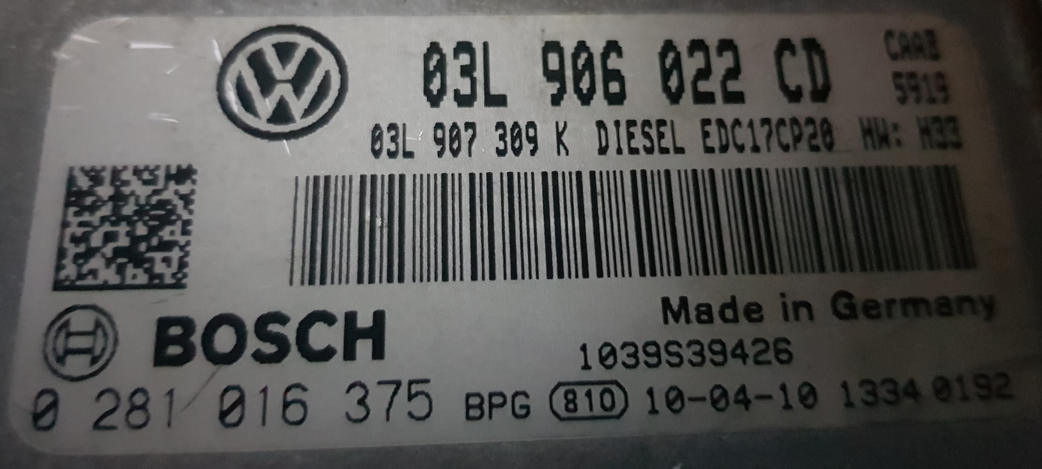 Label for 0281016375 03L906022CD 03L907309K 03L907309M 1037518131 EDC17CP20 VW T6 2.0TDI CAAB bench <span style='color: #D0021B'>FULL</span>.rar ecu backups