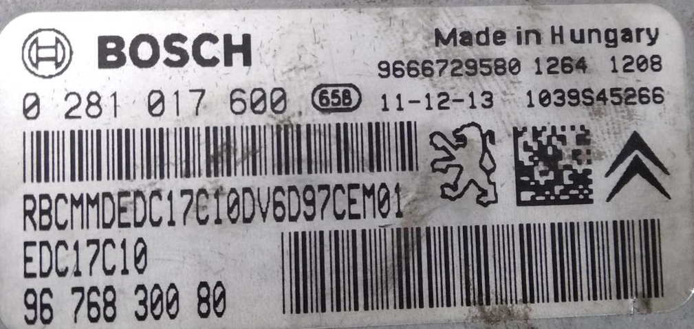 0281017600 9676830080 9666729580 1037520768 EDC17C10 Citroen Berlingo 1.6HDI MTgearbox KTAG BOOT FULL.rar