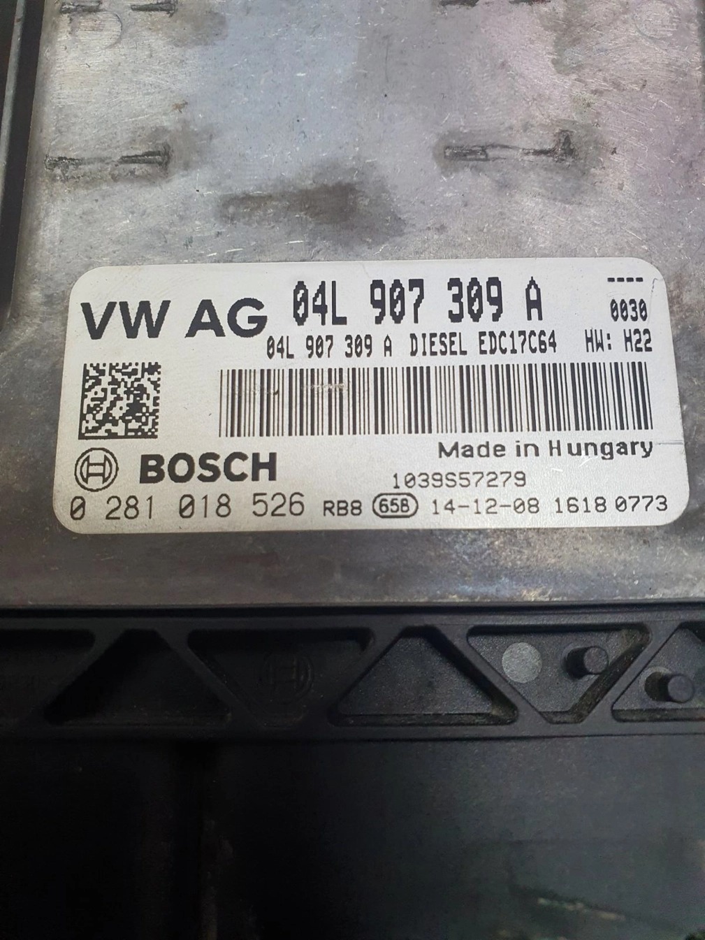 0281018526 04L907309A 04L906021ER 7541 1037541673 EDC17C64 SKODA OKTAVIA 2.0TDI 2015Y ORI+noDPF ATgearbox BENCH FULL.7z