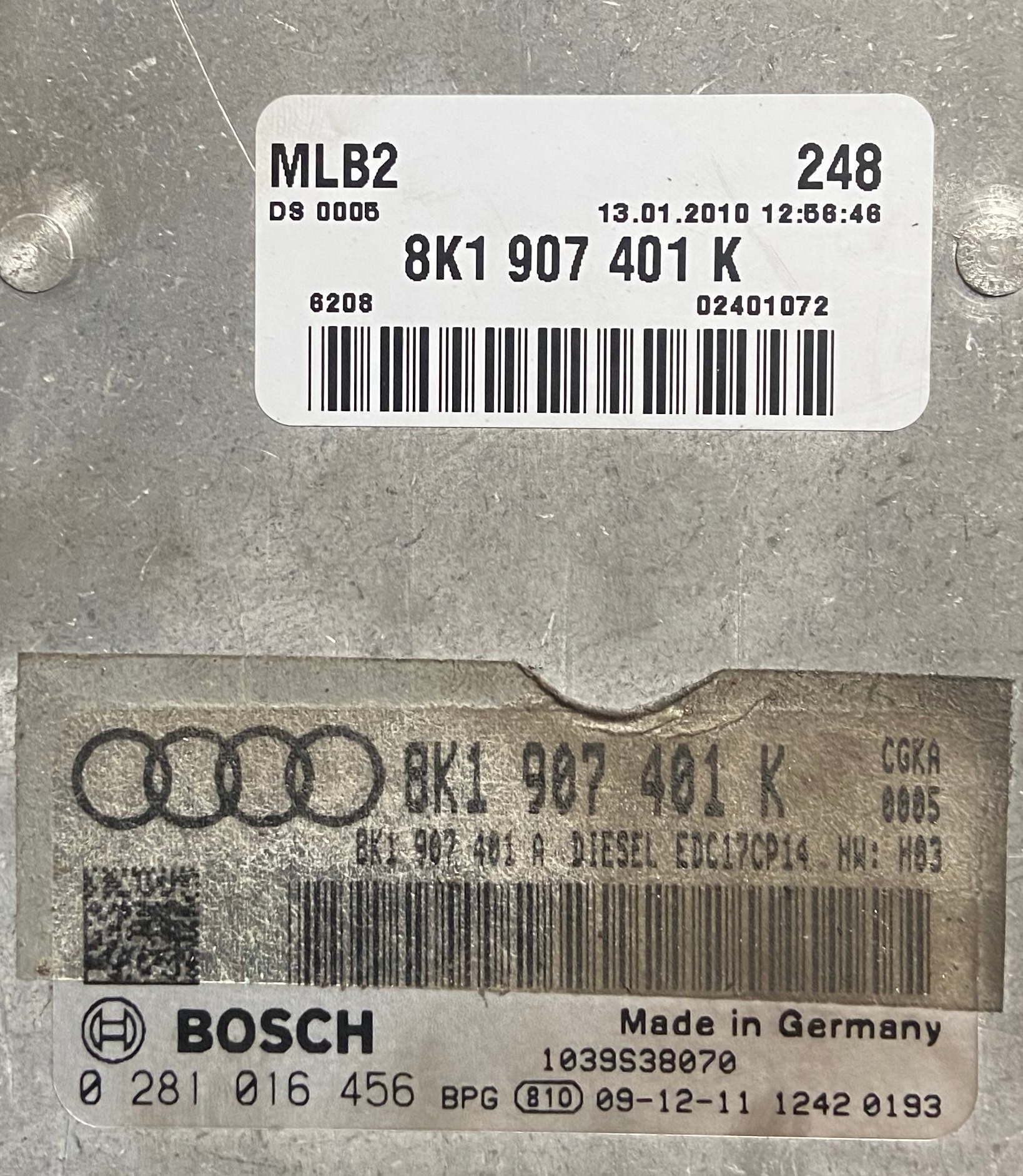 Label for 0281016456 8K1907401K 8K1907401A EDC17CP14 Audi A5 2.7TDI 140kW CGKA 2010 MTgearbox BOOT <span style='color: #D0021B'>FULL</span>.rar ecu backups