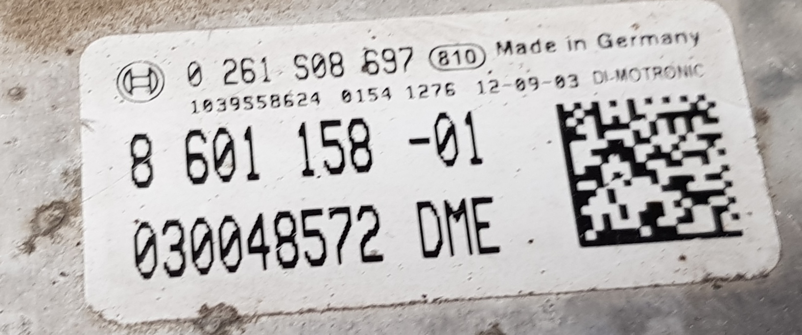 Label for 0261S08697 8601158 030048572 1037525978 MEVD17.2.9 BMW F30 328i 2013 ATgearbox BOOT <span style='color: #D0021B'>FULL</span>.rar ecu backups