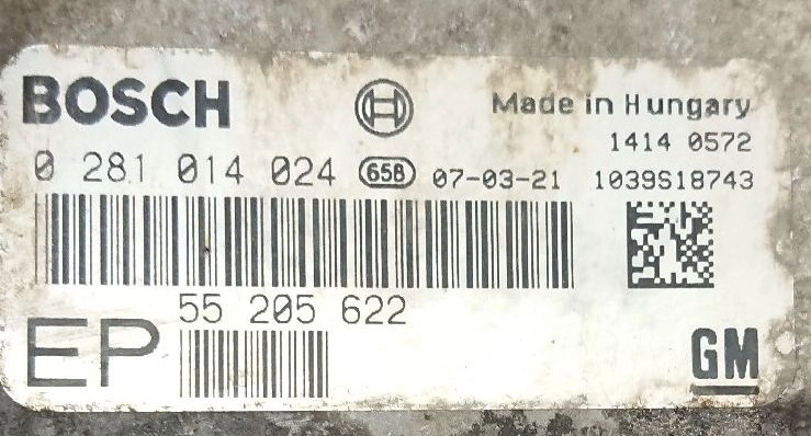 0281014024 55205622 1037383479 EDC16C39 Opel Astra 1.9CDTI MTgearbox ORI+noDPF BENCH FULL.rar