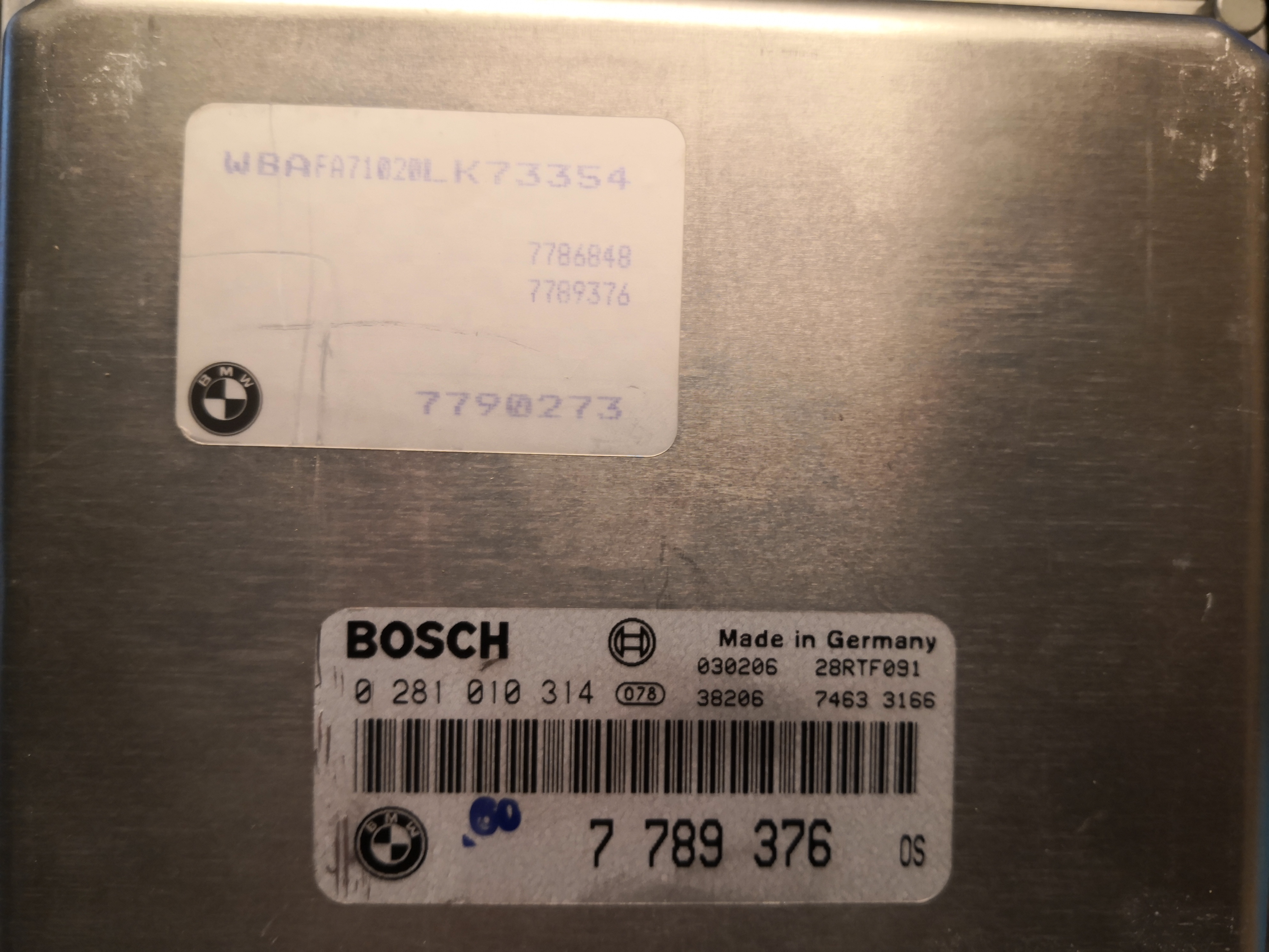 Label for 0281010314 7789376 7786848 7789376 7790273 1037351761 EDC15C4 BMW X5 3.0D 135W 2003 MTgearbox <span style='color: #D0021B'>FULL</span>.rar ecu backups