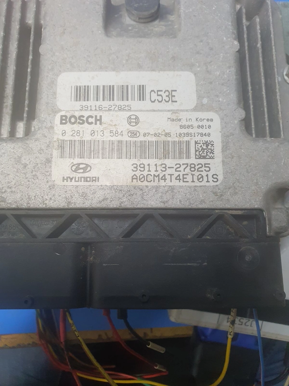 0281013584 39113-27285 A0CM4T4EI01S 1037382782 EDC16C39 HYUNDAI SANTAFE 2.2CRDI 2007Y ORI+noDPF noEGR ATgearbox BENCH FULL.7z