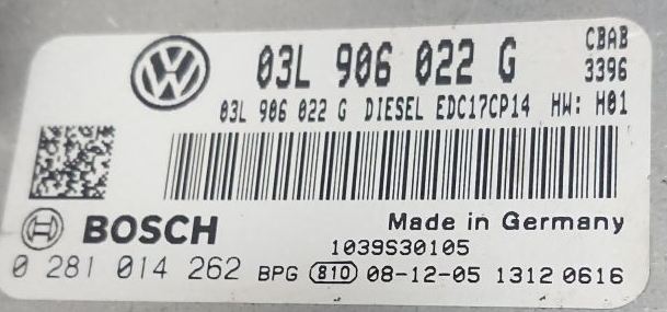 Label for 0281014262 03L906022G 3396 1037397825 EDC17CP14 VW Tiguan 2.0TDI 103kW CBAB DSGgearbox ORI+noVSA noEGR BENCH <span style='color: #D0021B'>FULL</span>.rar ecu backups