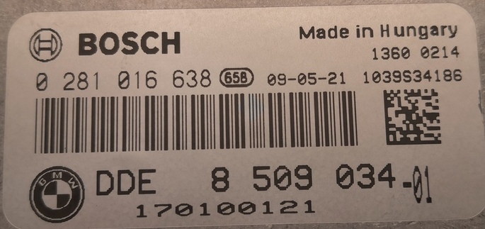 Label for 0281016638 8509034 1037500774 EDC16C35 BMW E92 2.5D 145KW MTgearbox ORI+noDPF noEGR st1 XPROG BDM <span style='color: #D0021B'>FULL</span>.rar ecu backups