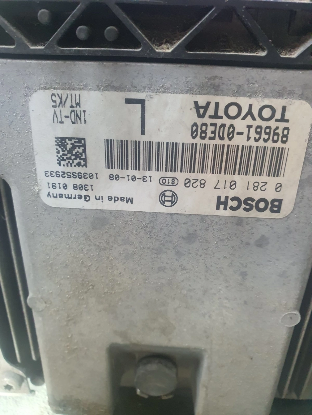 0281017820 89661-0DE80 10SW021443 EDC17CP37 TOYOTA YARIS 1.4D 2013Y ORI+noDPF MTgearbox BENCH FULL.7z